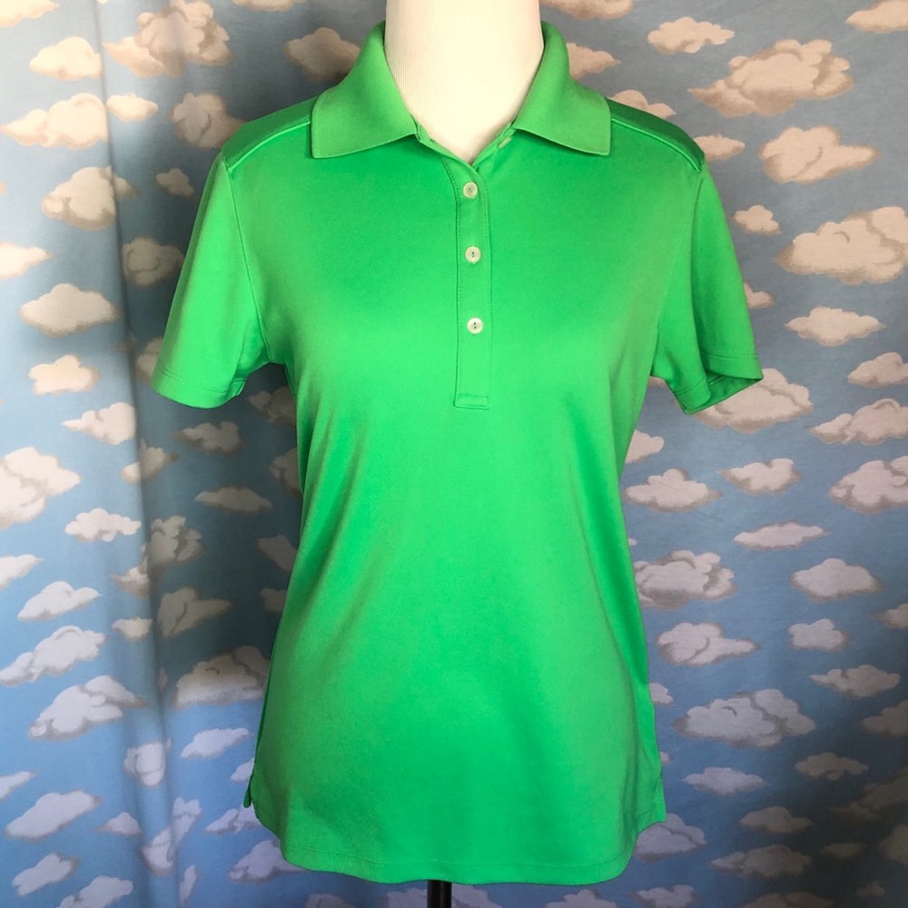 Callaway Women’s Fitted Golf Polo Shirt Green Size Small
